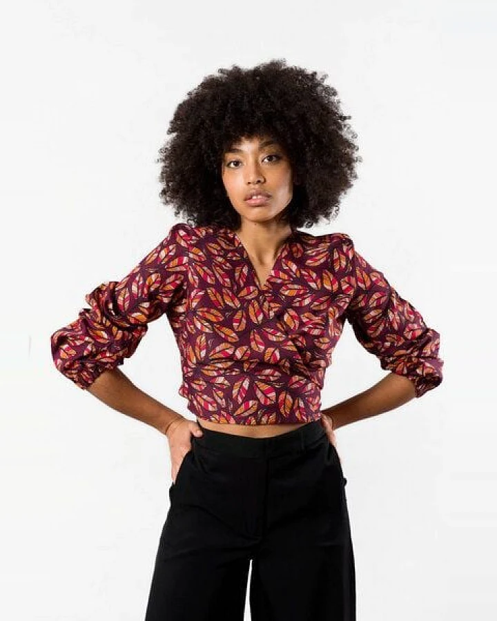 Nevice Wickel-Bluse aus Bio-Baumwolle