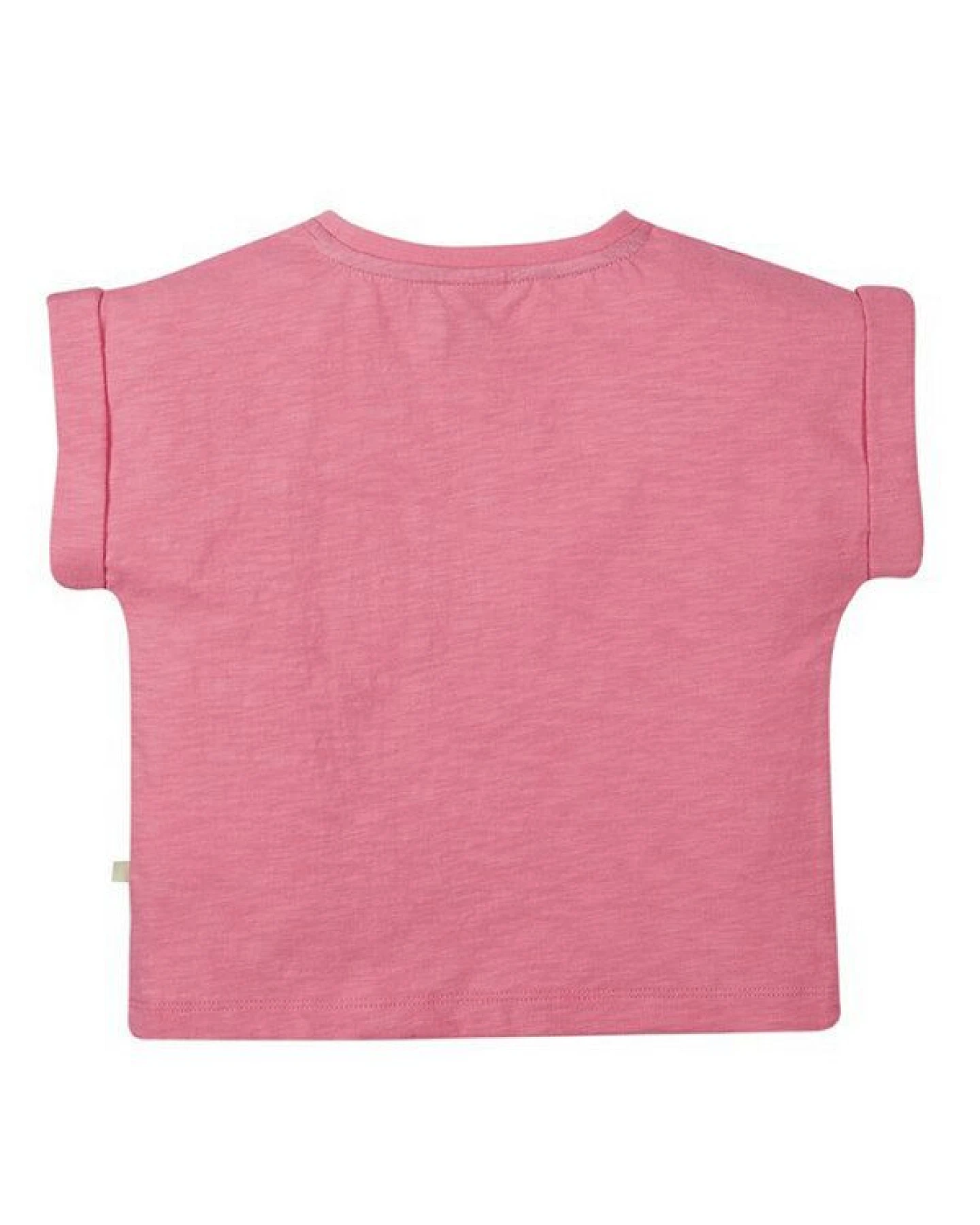 Frugi T-Shirt Pferd in pink Sophia Slub T-Shirt Mid Pink/Horse – Ansicht 4