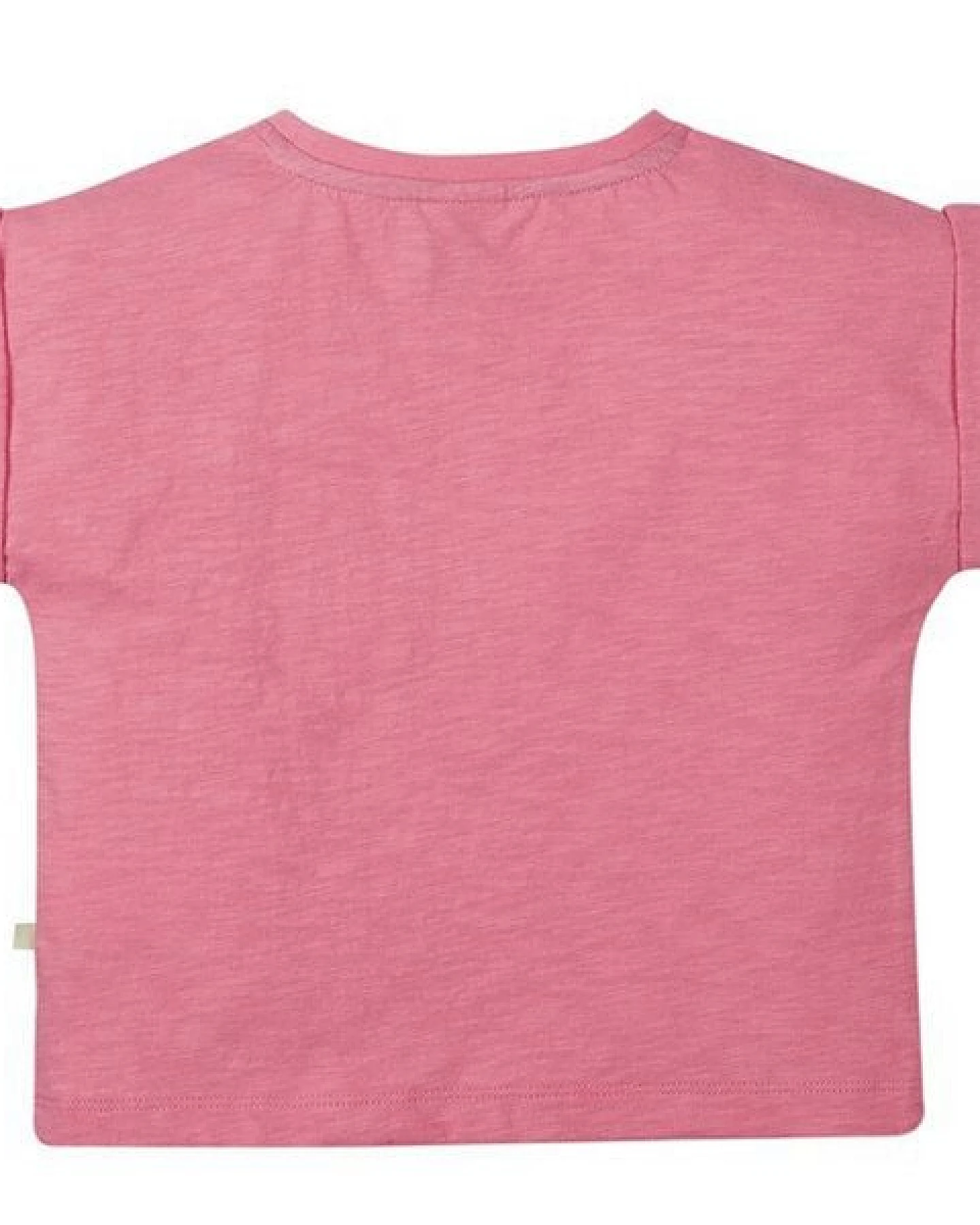 Frugi T-Shirt Pferd in pink Sophia Slub T-Shirt Mid Pink/Horse – Ansicht 4