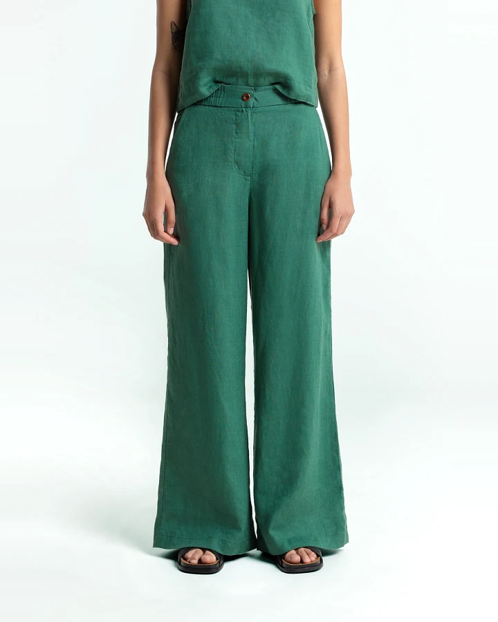 Kings of Indigo Damen vegan Hose Lilian Bistro Grün