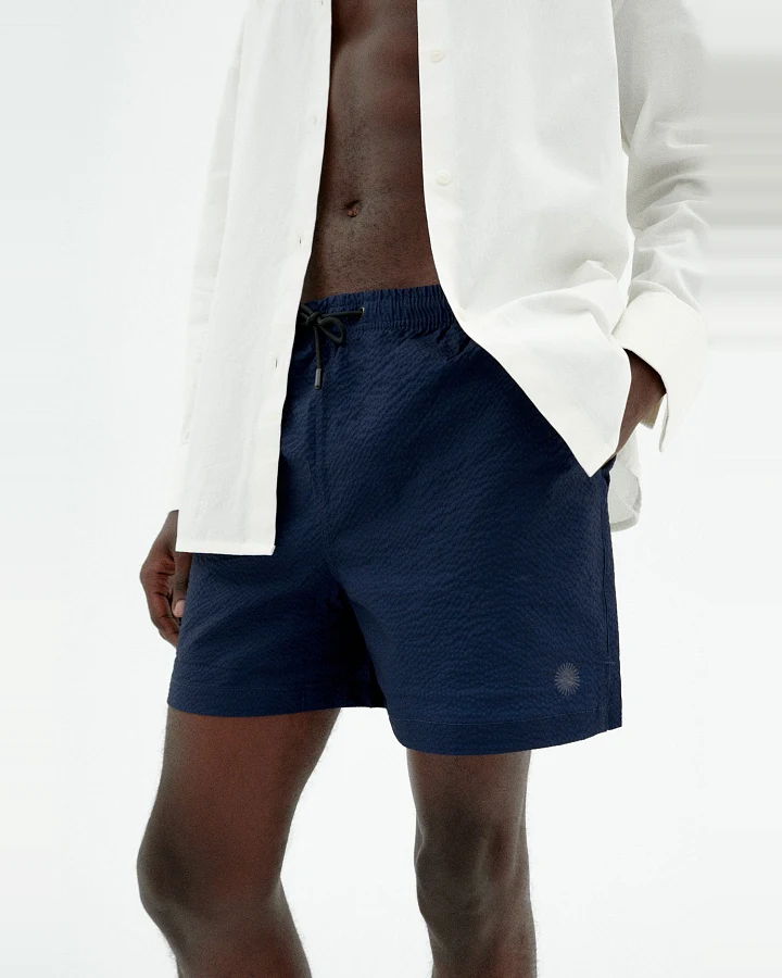 Thinking MU Herren vegan Badeshorts Limpopo Blau