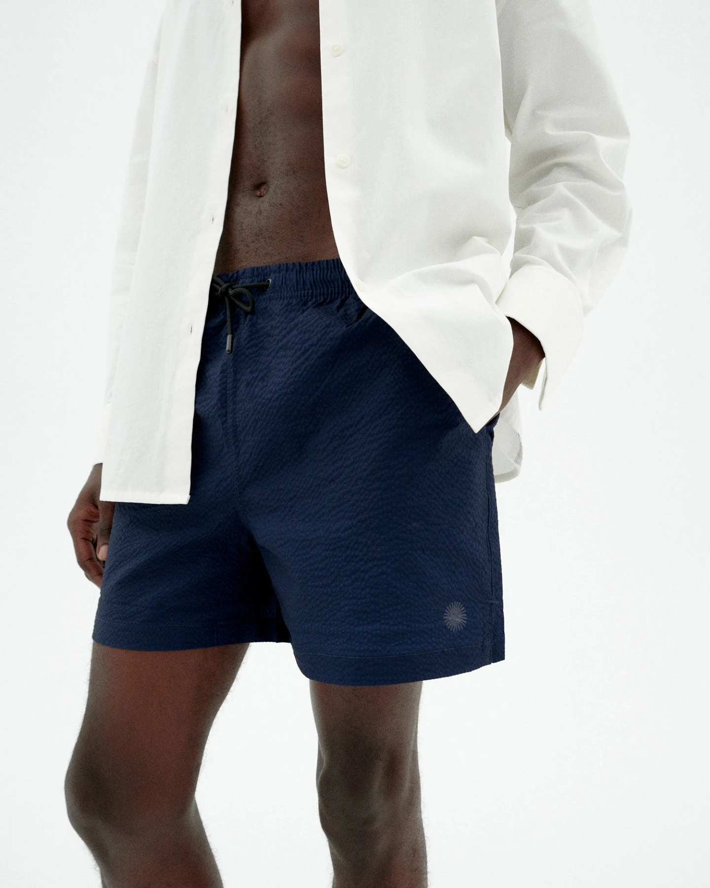 Thinking MU Herren vegan Badeshorts Limpopo Blau – Ansicht 2