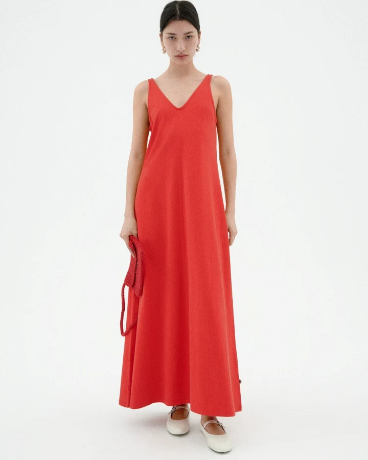Thinking MU Damen vegan Kleid Sade Rot