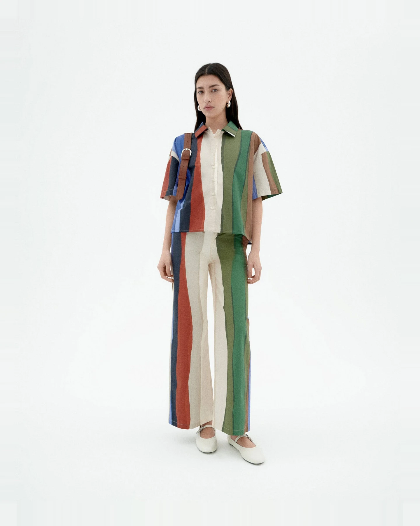 Thinking MU Damen vegan Hose River Karina Gestreift – Ansicht 2