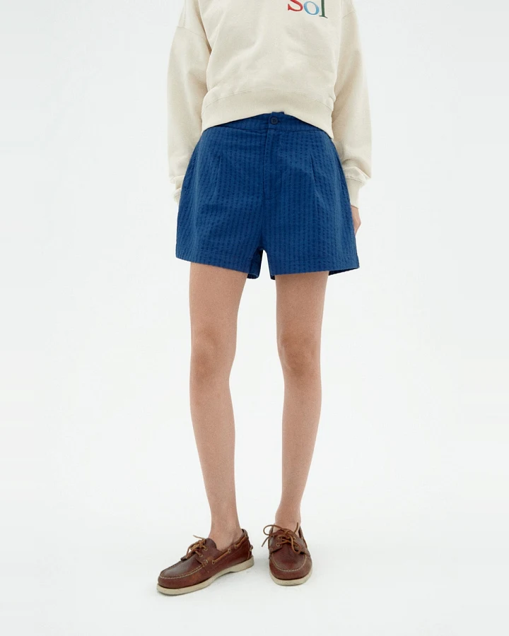 Thinking MU Damen vegan Shorts Narciso Blau