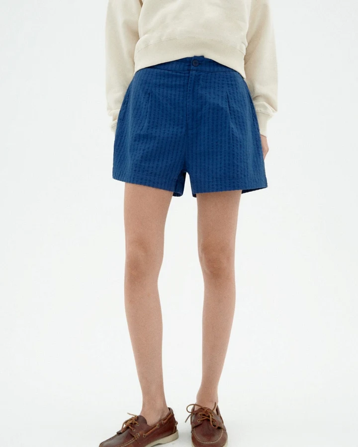 Thinking MU Damen vegan Shorts Narciso Blau