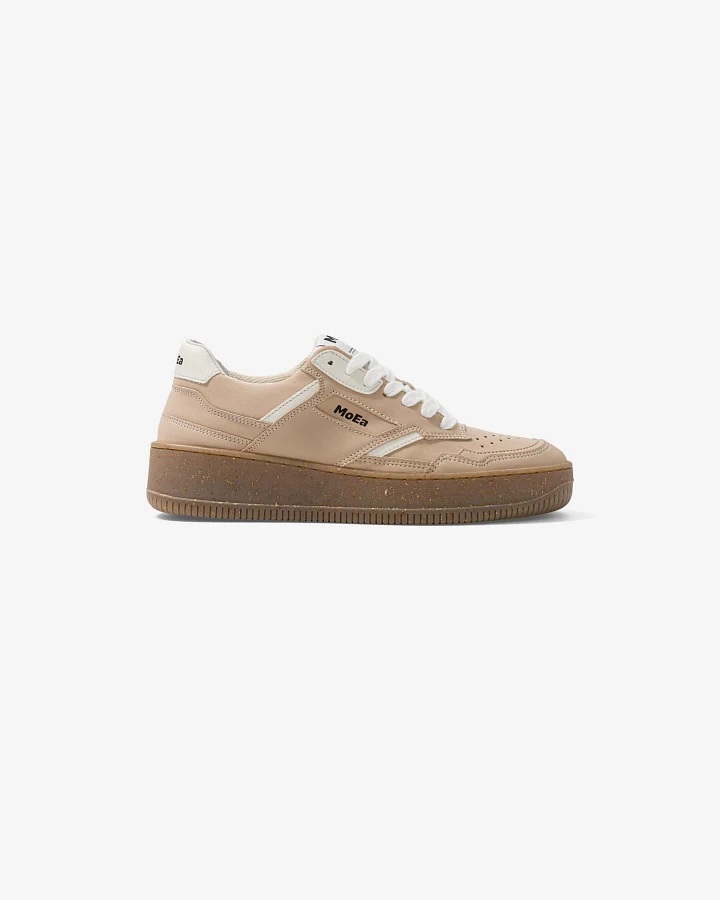 MoEa Herren vegan Sneaker Gen1 Mais Voll Vegan Wildleder Beige