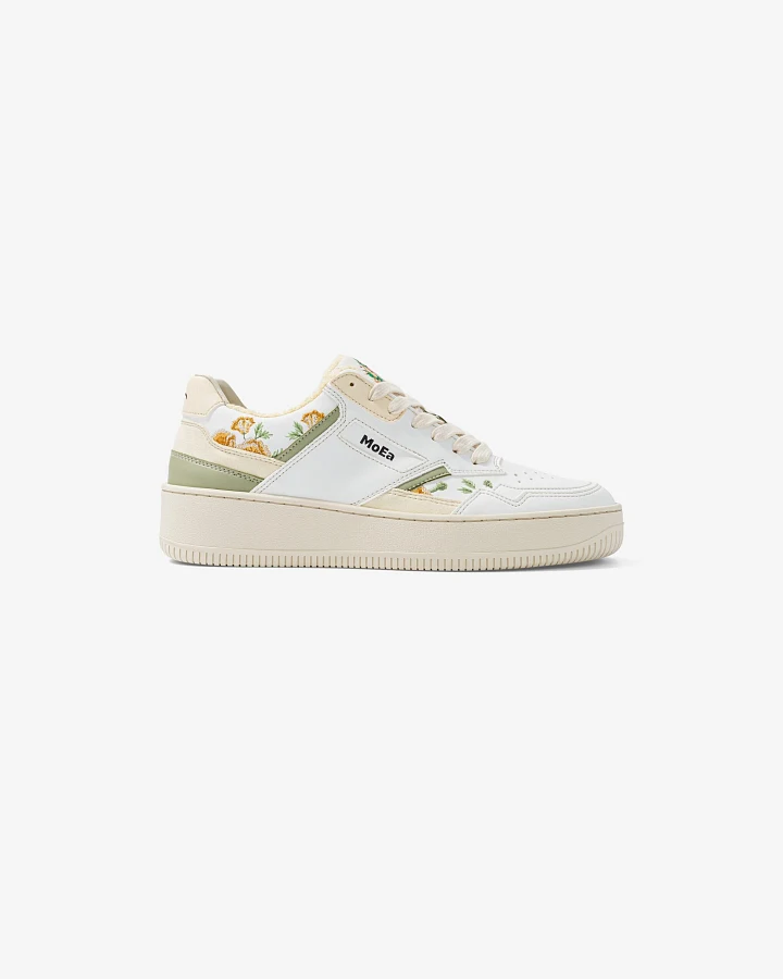 MoEa Herren vegan Sneaker Gen1 Frida Kahlo X Moea Weiß