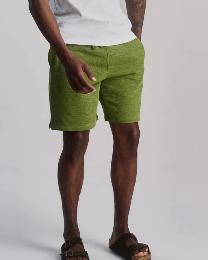 KOMODO Herren vegan Shorts Calum Grün Melange