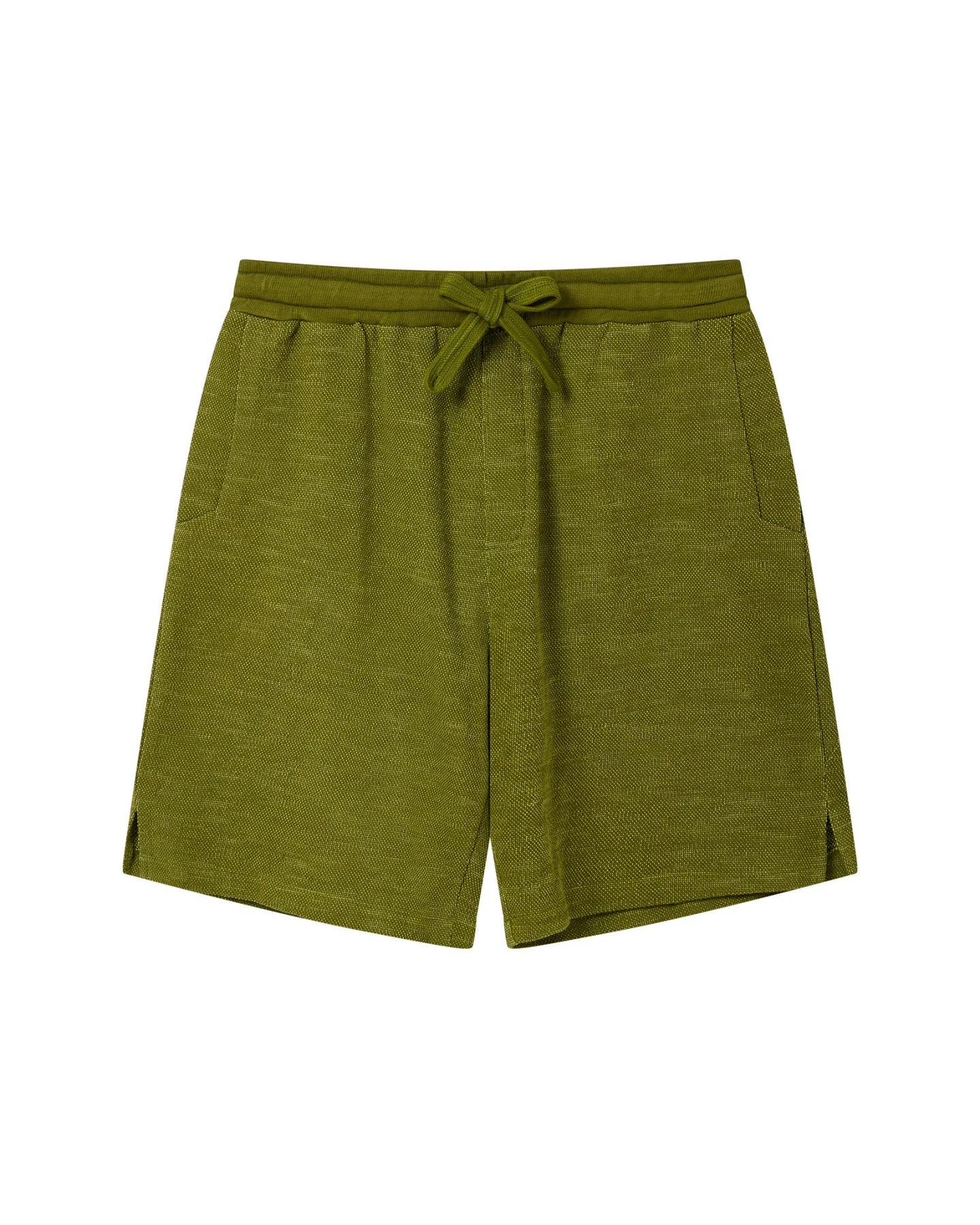 KOMODO Herren vegan Shorts Calum Grün Melange – Ansicht 2
