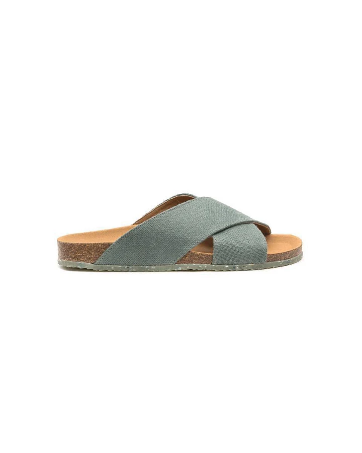 Zouri Herren vegan Sandalen Sonne Erde Grün