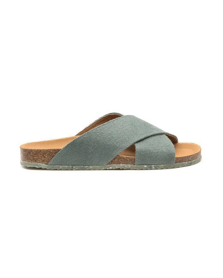 Zouri Herren vegan Sandalen Sonne Erde Grün