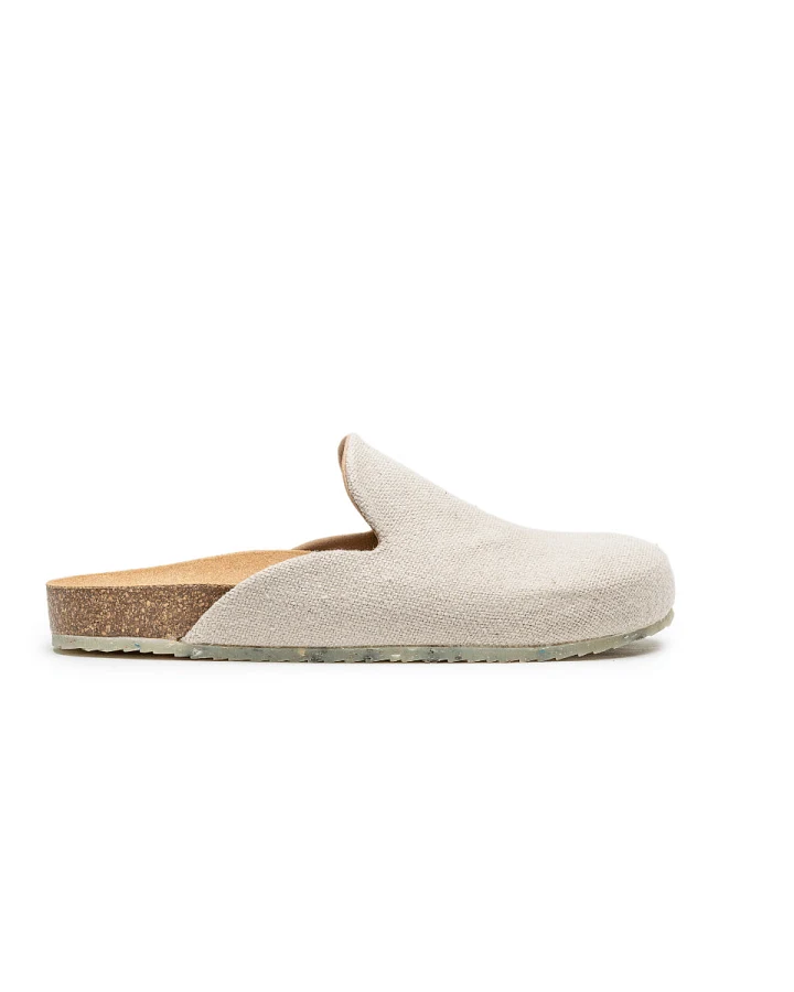 Zouri Damen vegan Sandalen Atlantik Leinen Beige