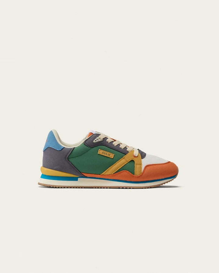 Odaje Herren vegan Sneaker Andre Terrakotta/Elfenbein/Senf