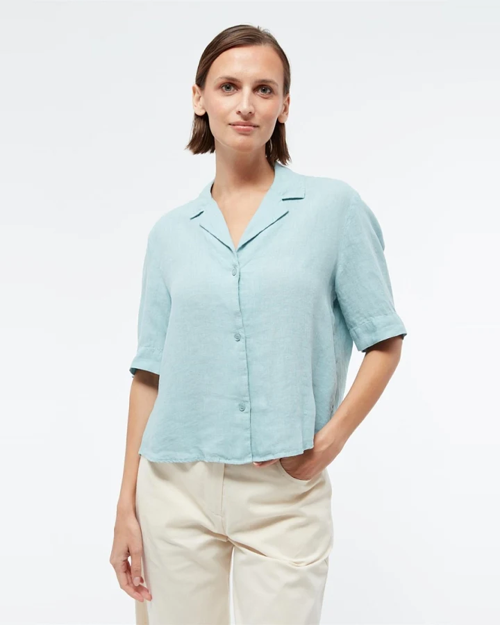 Givn Damen vegan Bluse Carol Irish Mint
