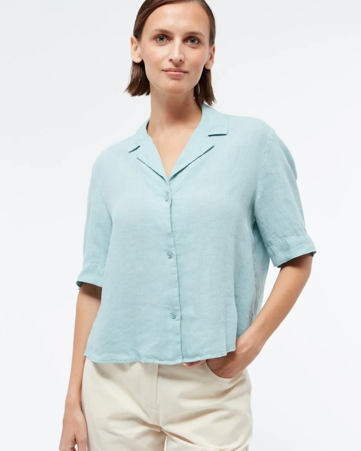 Givn Damen vegan Bluse Carol Irish Mint