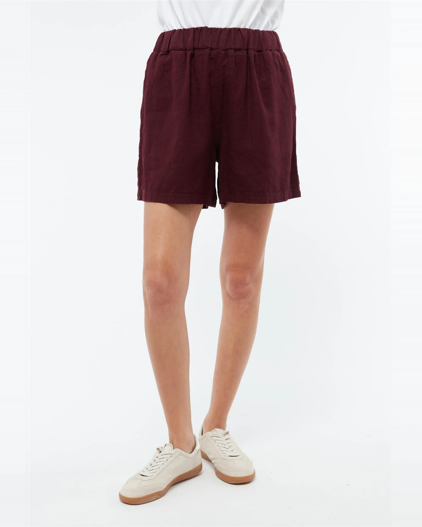Givn Damen vegan Shorts Clementine Burgundy – Ansicht 2