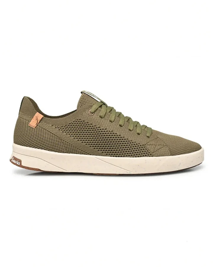 SAOLA Herren vegan Sneaker Cannon Knit 2.0 Burnt Olive