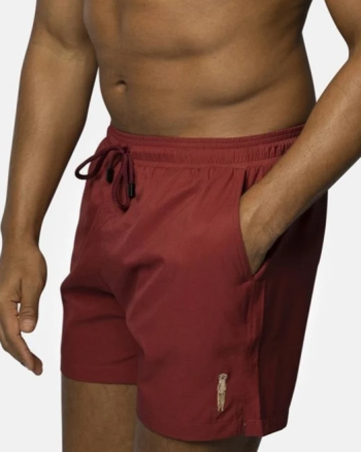 Narwal Herren vegan Badehose Mit Kleinem Motiv Rotes Erdmännchen Coco