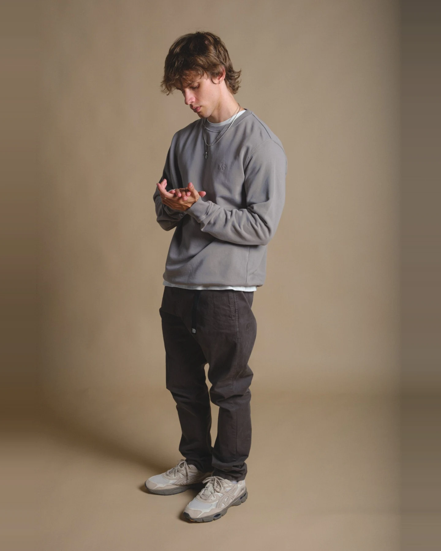 Trendsplant Herren vegan Pullover Heavyweight Essential Gray – Ansicht 2