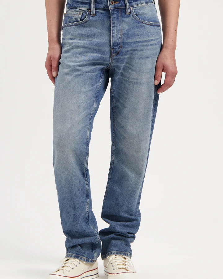Kuyichi Herren vegan Jeans Scott Regular Midday Blau