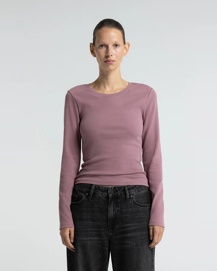 Kings of Indigo Damen vegan Langarmshirt Daigo Mauve
