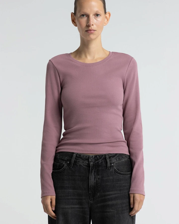 Kings of Indigo Damen vegan Langarmshirt Daigo Mauve