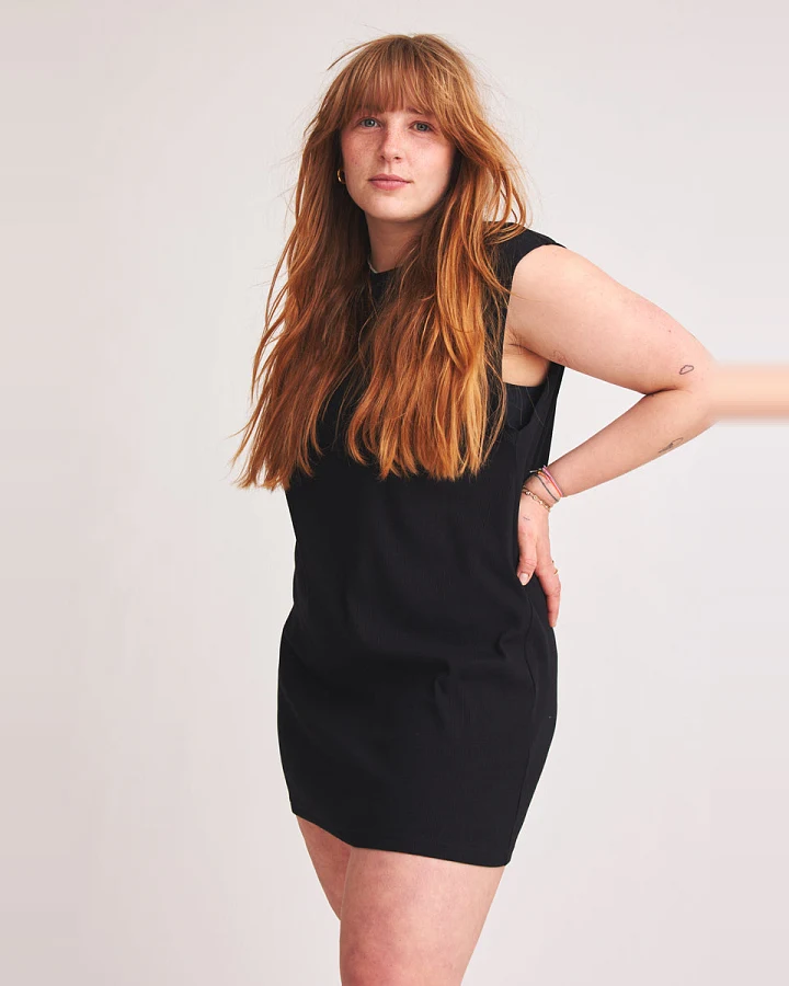 Baìge the Label Damen vegan Minikleid Belinda Schwarz