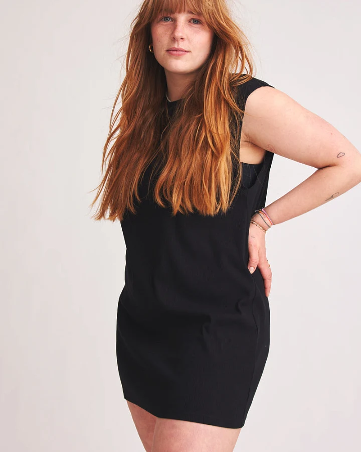 Baìge the Label Damen vegan Minikleid Belinda Schwarz