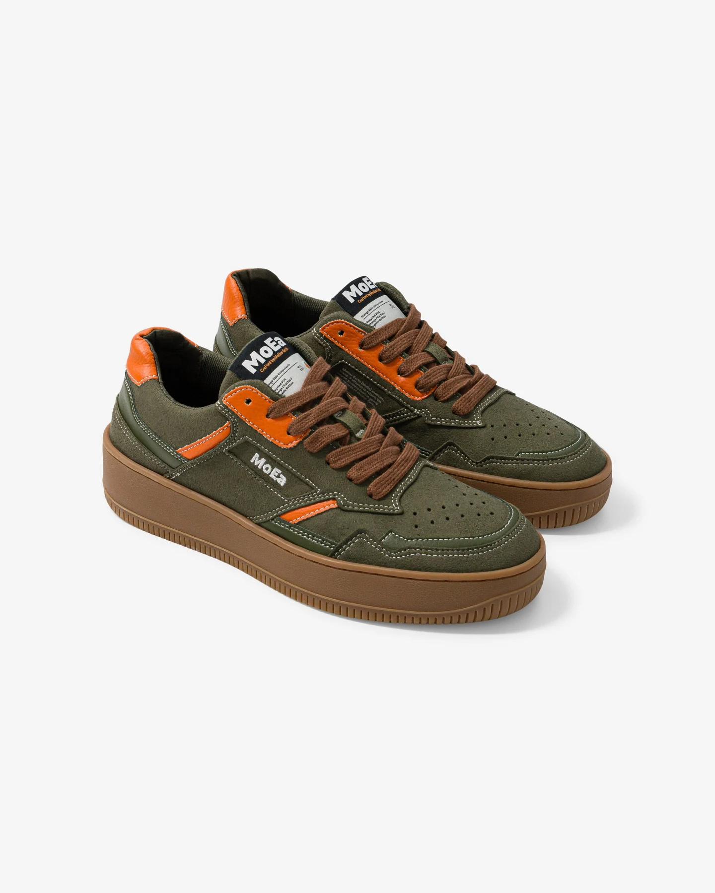 MoEa Herren vegan Sneaker Gen1 Cactus Vegan Suede Khaki – Ansicht 2