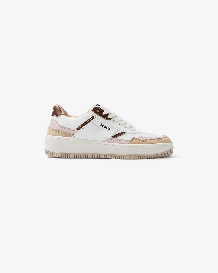 MoEa Herren vegan Sneaker Gen1 Mais Rosa & Braun