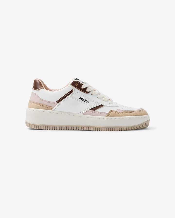 MoEa Herren vegan Sneaker Gen1 Mais Rosa & Braun