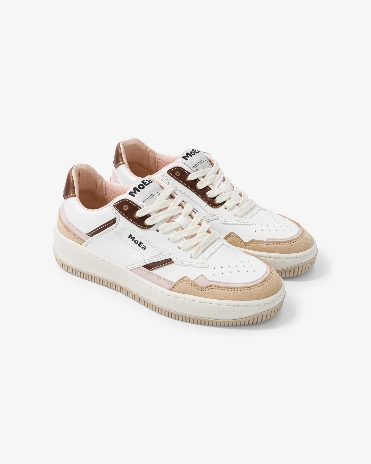 MoEa Herren vegan Sneaker Gen1 Mais Rosa & Braun – Ansicht 2