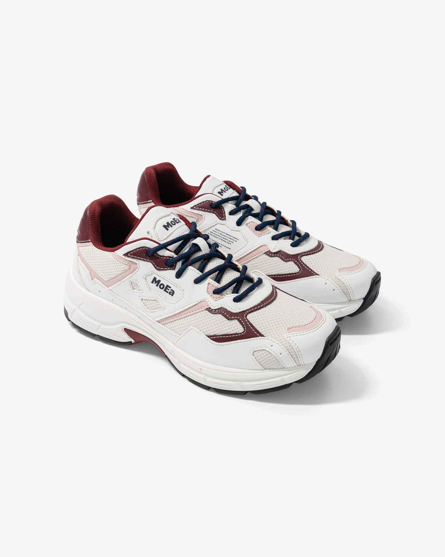 MoEa Herren vegan Sneaker Gen8 Trauben Weiß & Rosa – Ansicht 2