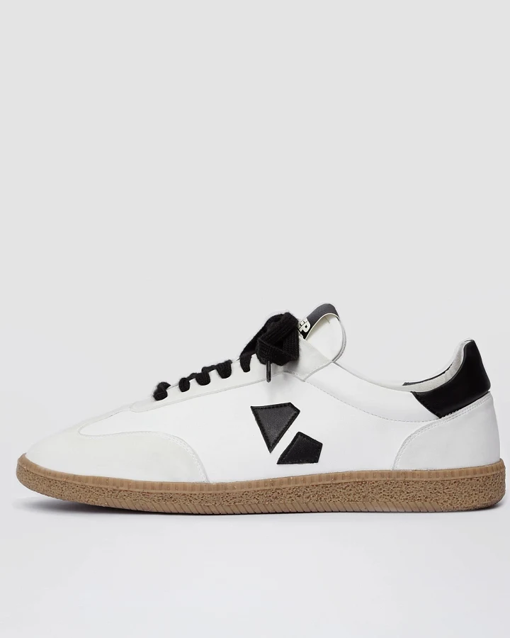 BOHEMA Herren vegan Sneaker Herren Brava Weiß/Schwarz