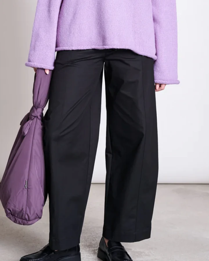 JAN 'N JUNE Damen vegan Hose Barrel Yauri Schwarz