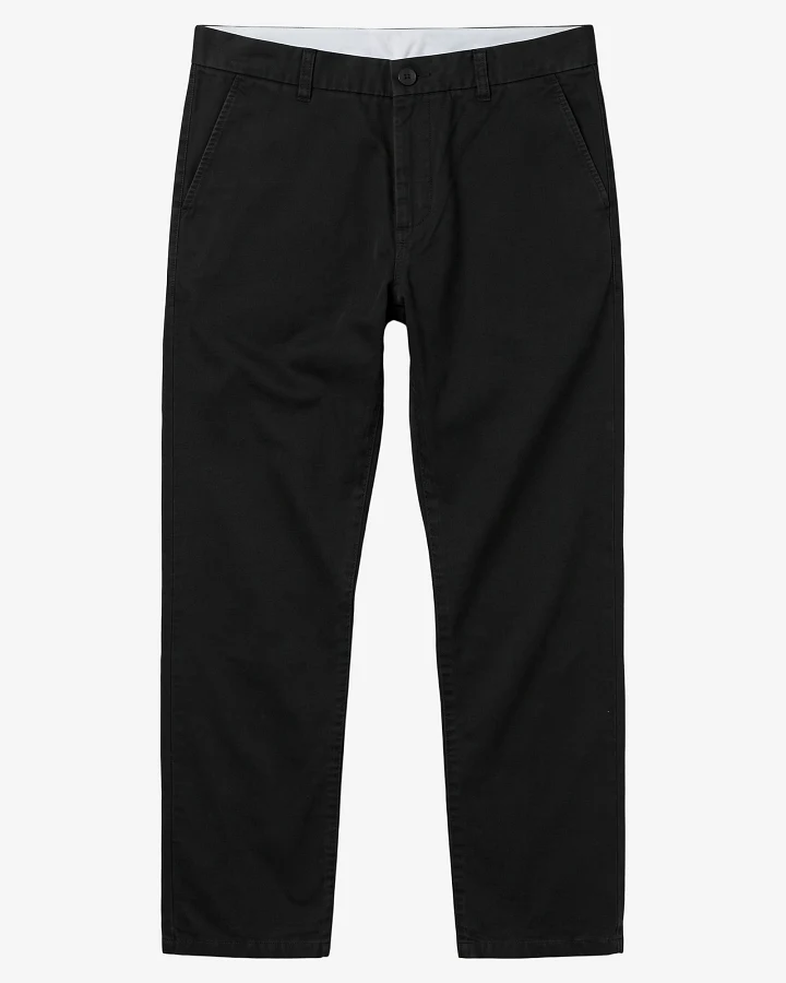 KnowledgeCotton Apparel Herren vegan Chinohose Chuck Regular Twill Black Jet