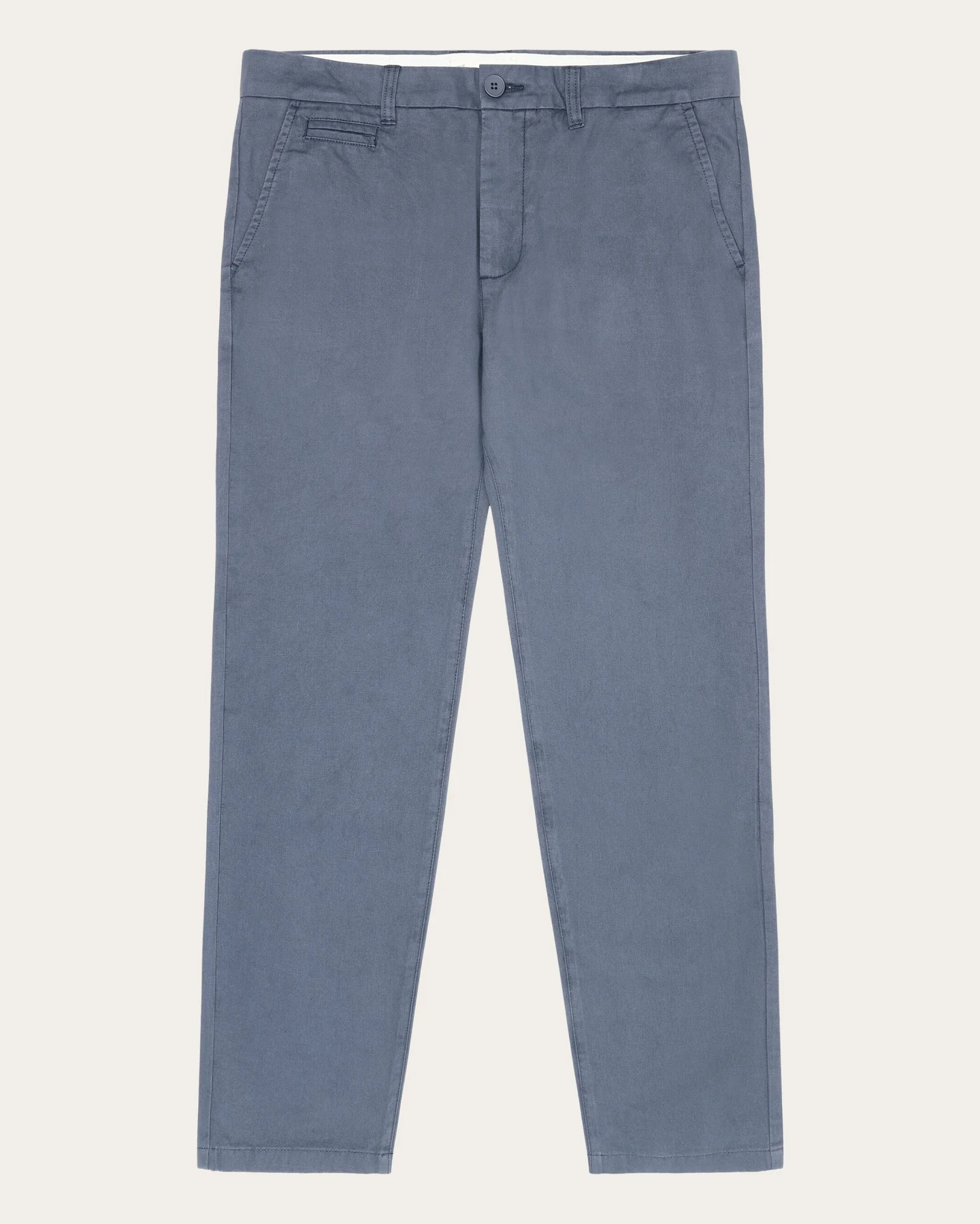 KnowledgeCotton Apparel Herren vegan Chino-Hose Chuck Regular Twill Vintage Indigo – Ansicht 2