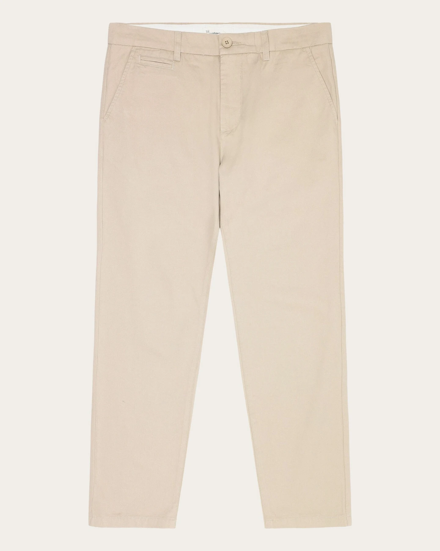 KnowledgeCotton Apparel Herren vegan Chino-Hose Chuck Regular Twill Light Feather Gray – Ansicht 2