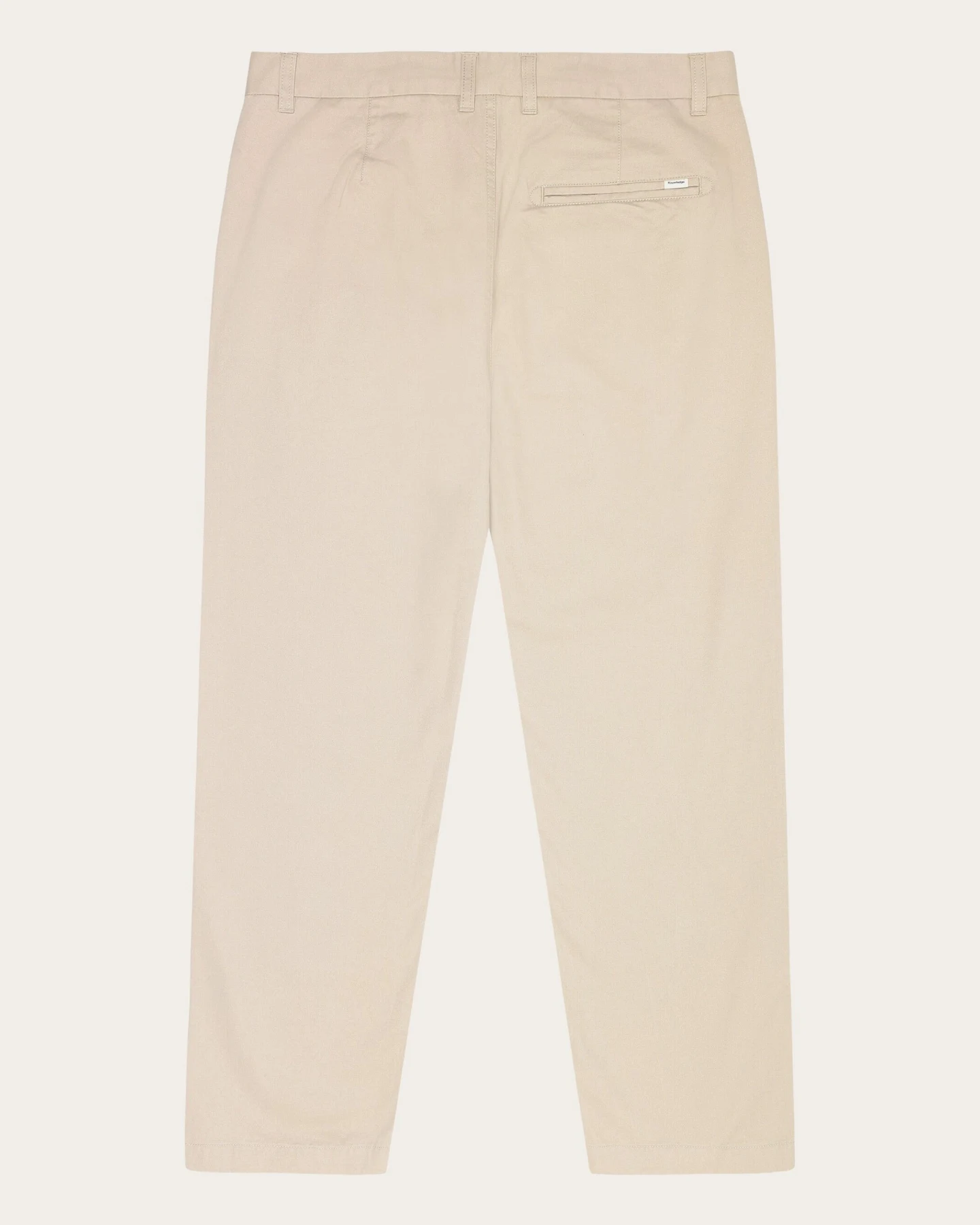 KnowledgeCotton Apparel Herren vegan Chino-Hose Flint Wide Light Feather Gray – Ansicht 2