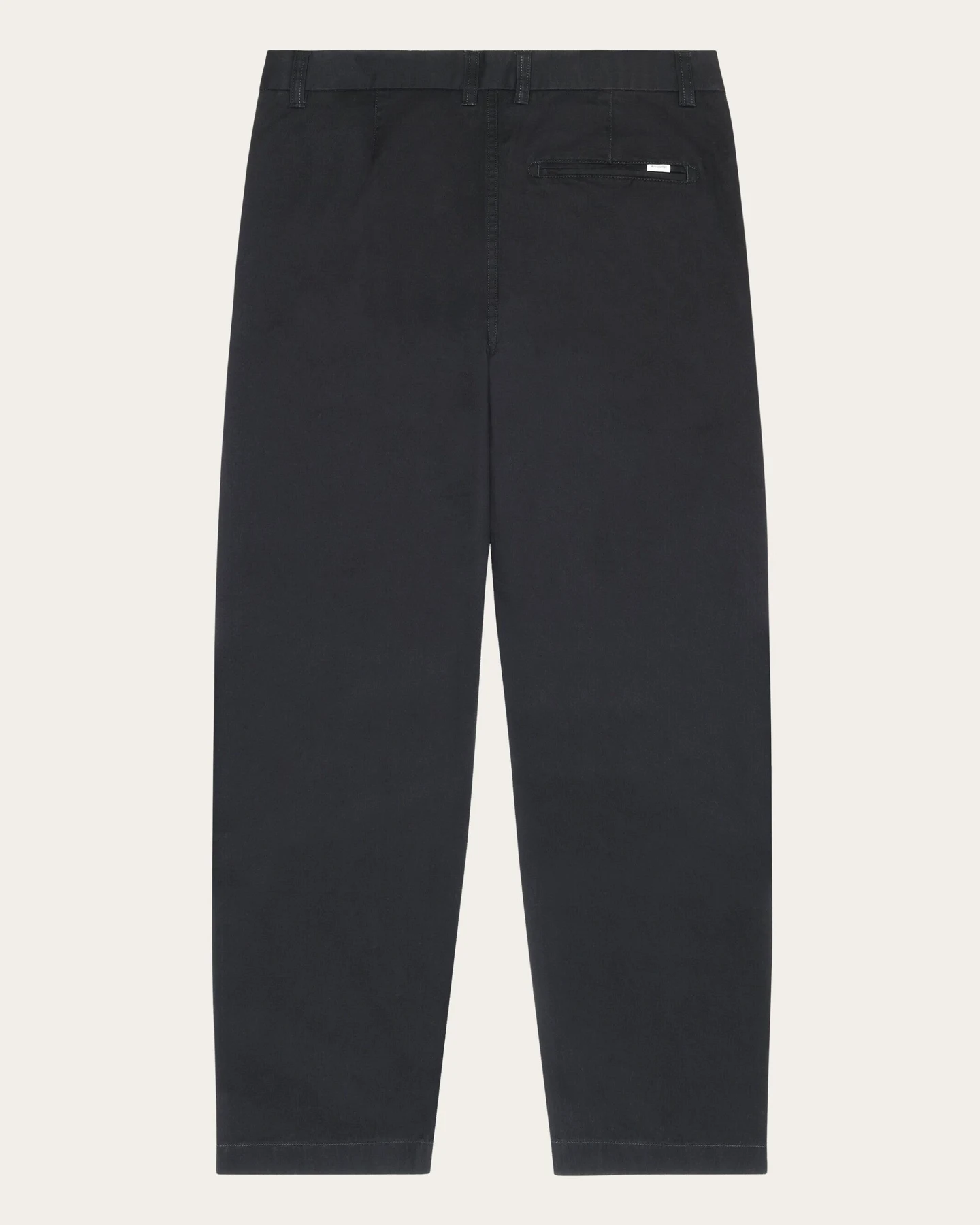 KnowledgeCotton Apparel Herren vegan Chino-Hose Wide Flint Black Jet – Ansicht 2