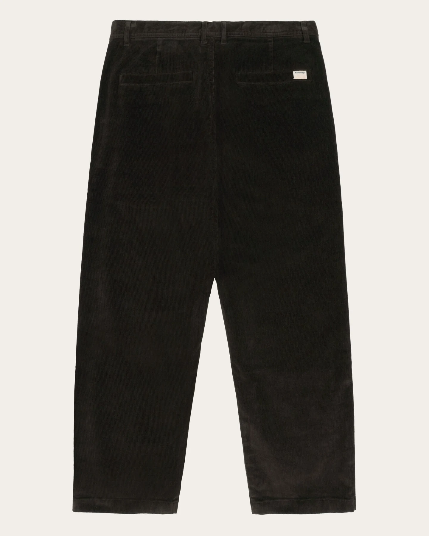 KnowledgeCotton Apparel Herren vegan Chino Hose Wide Corduroy Flint Chocolate Torte – Ansicht 2
