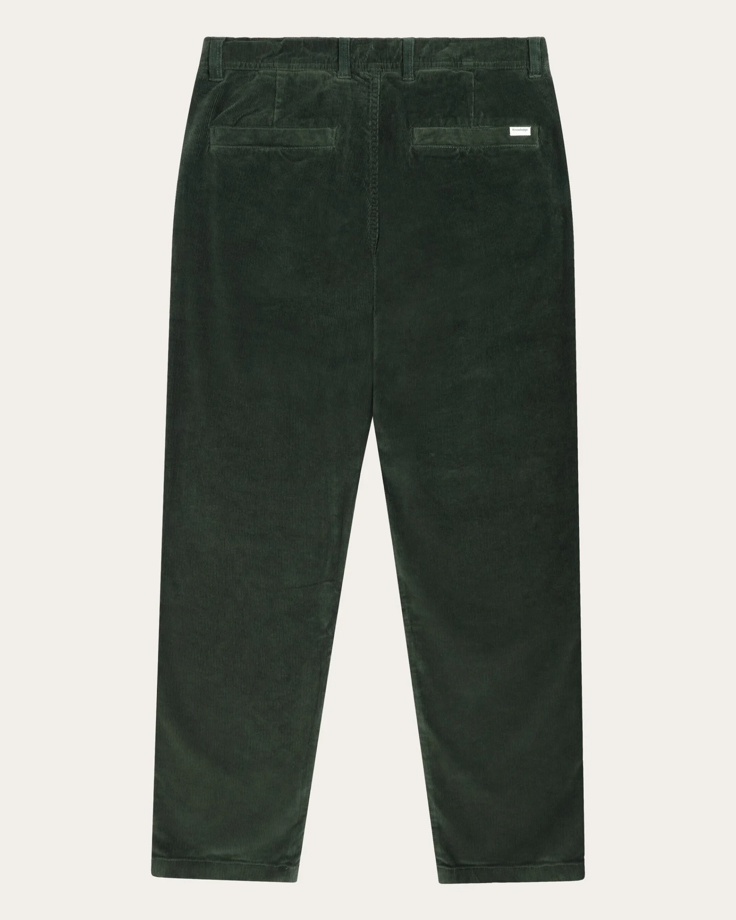 KnowledgeCotton Apparel Herren vegan Hose Corduroy Chuck Regular Forrest Night Green – Ansicht 2