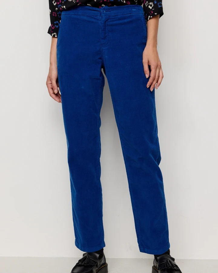Recolution Damen vegan Hose Corduroy Calluna Lapis Blau