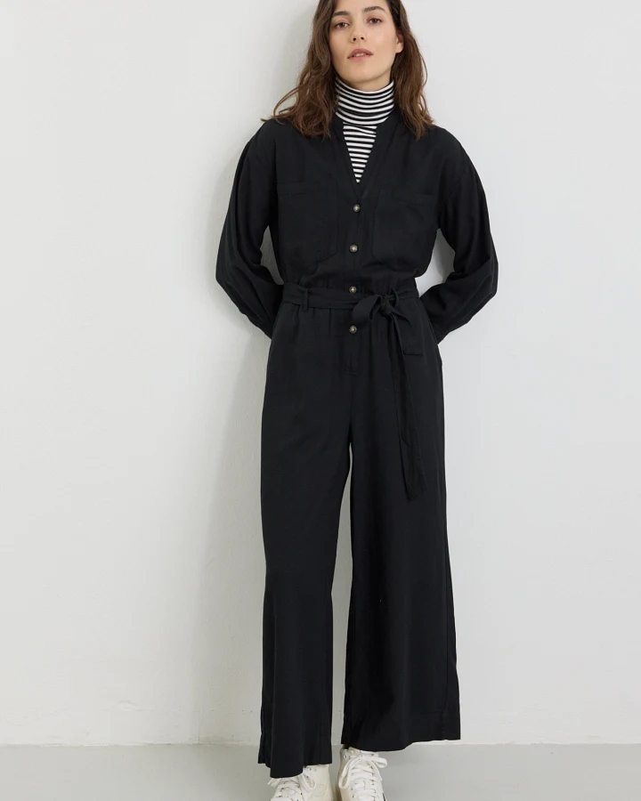 Recolution Damen vegan Jumpsuit Filaree Schwarz