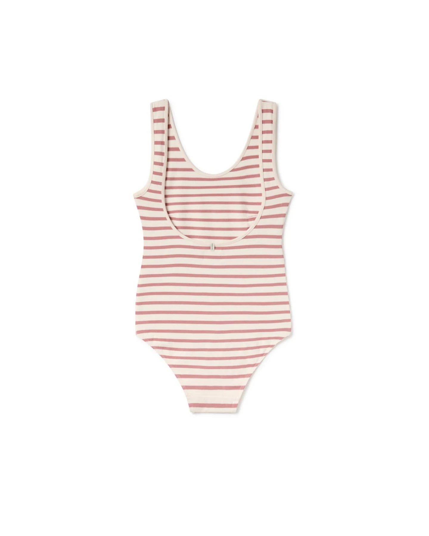 TWOTHIRDS Damen vegan Bodysuit Boko Rosa Streifen Pink – Ansicht 2