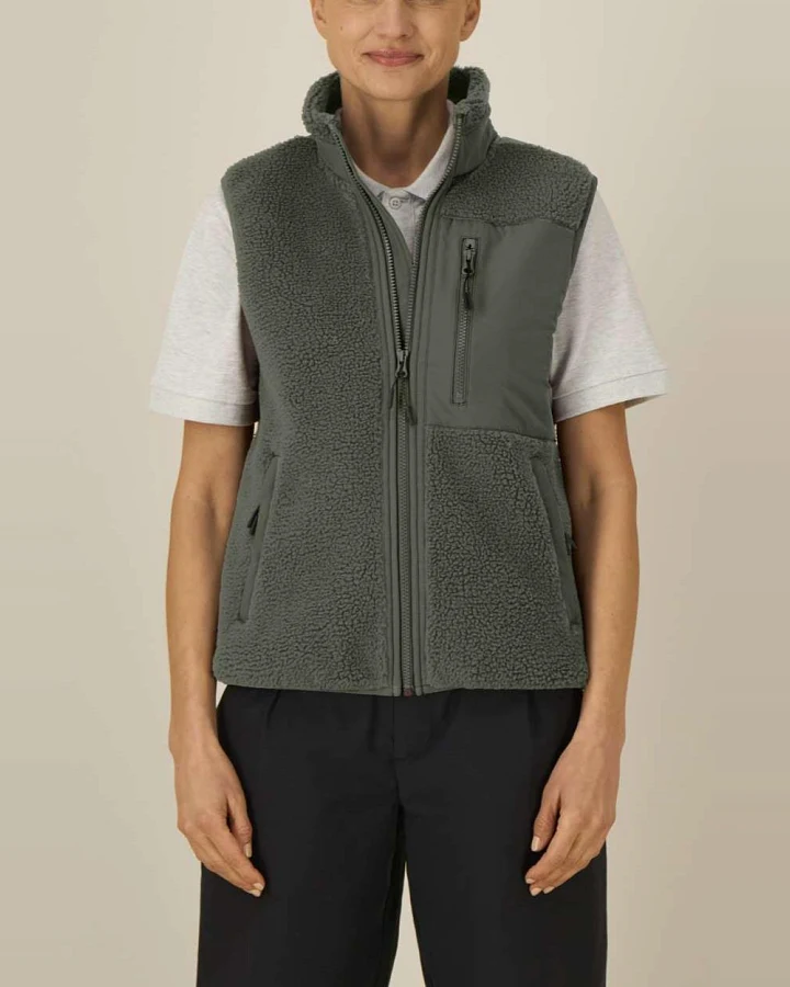 UNIPOLAR Damen vegan Weste Lin Khaki