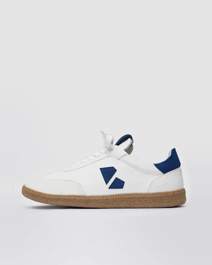 BOHEMA Damen vegan Sneaker Damen Brava Weiß Blau