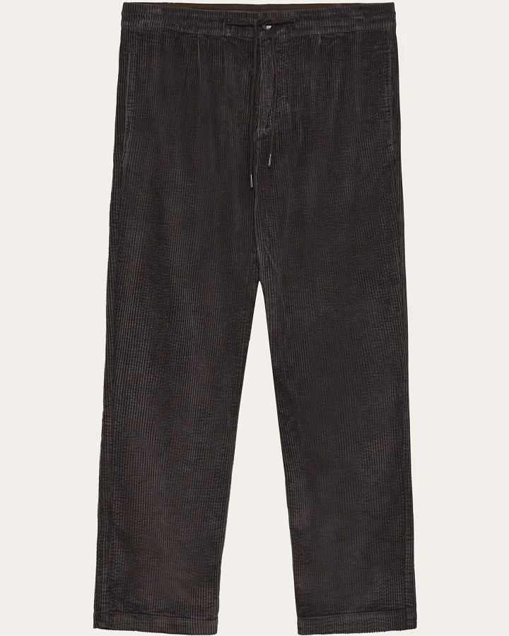 KnowledgeCotton Apparel Herren vegan Hose Corduroy Fig Comfort Chocolate Torte