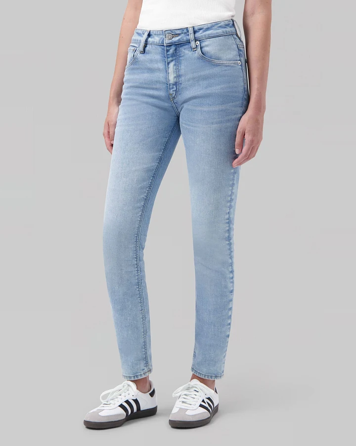 MUD Jeans Damen vegan Skinny Jeans Skyler Original Steinblau